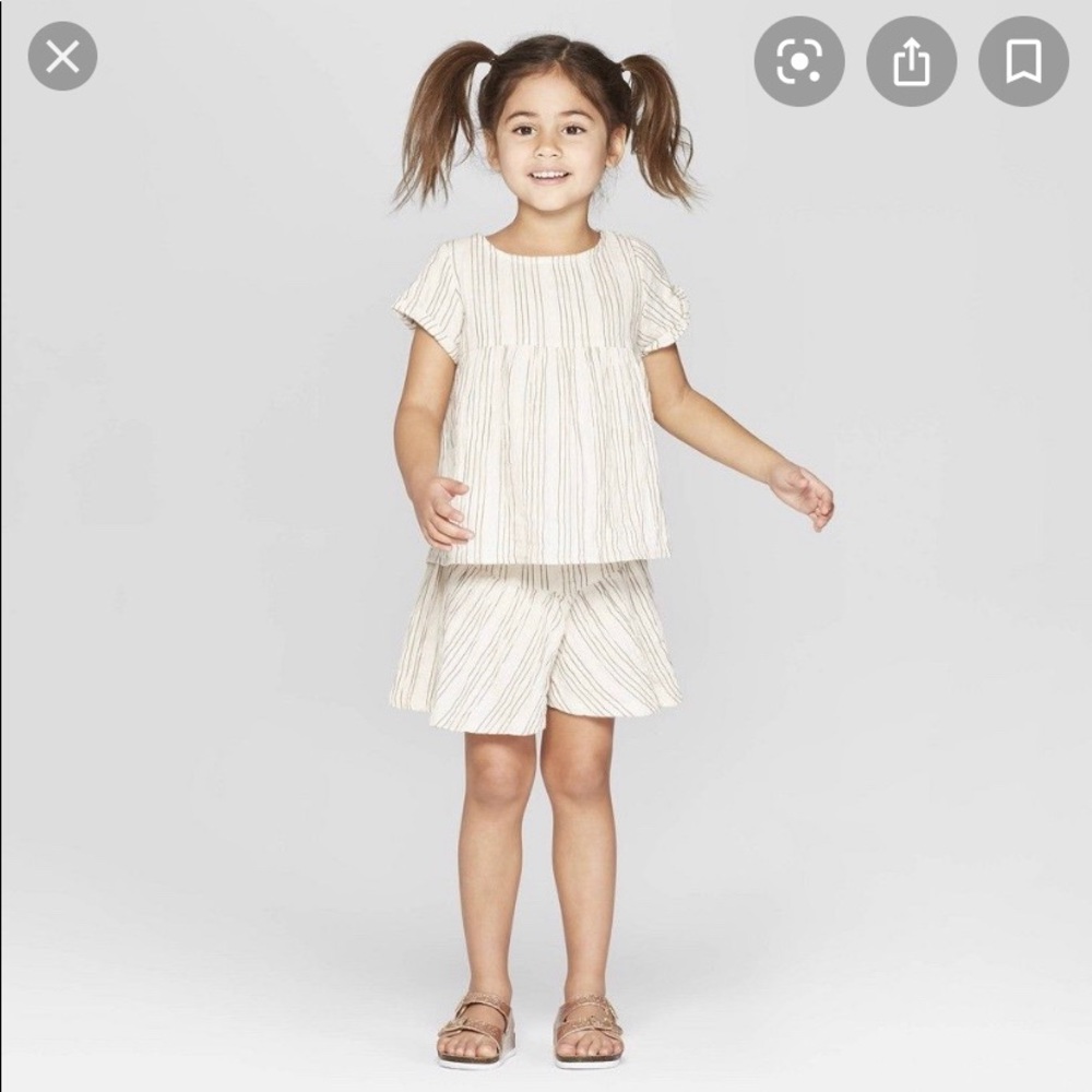 Art Class Striped Top and Bottom Set